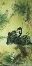 《相伴江湖》2013年作  132x65cm